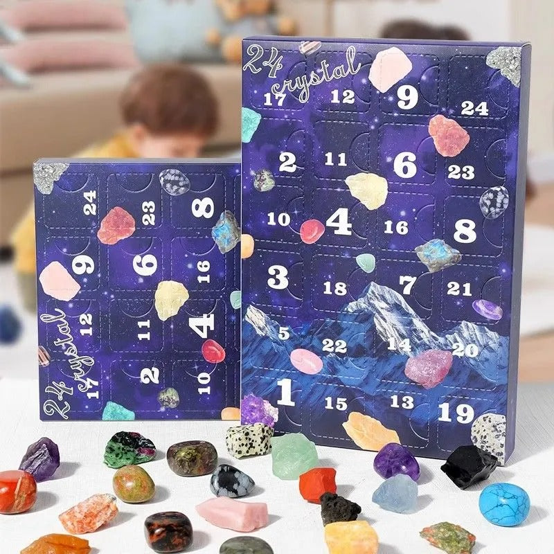 Kids Birthday Gift Crystal Blind Box Hole Punch Draw Toy Boys Girls Gemstone Rough Stone For Elementary Students