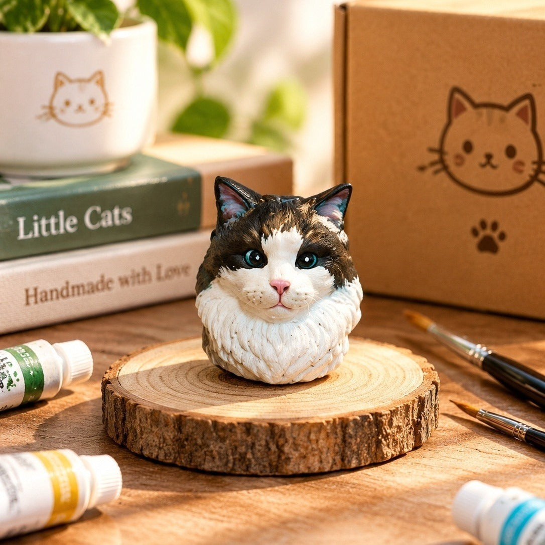 Custom Pet Photo Necklace Handmade 3D Cat Dog Portrait Pendant Personalized Pet Memorial Keepsake Unique Remembrance Gift For Pet Lovers