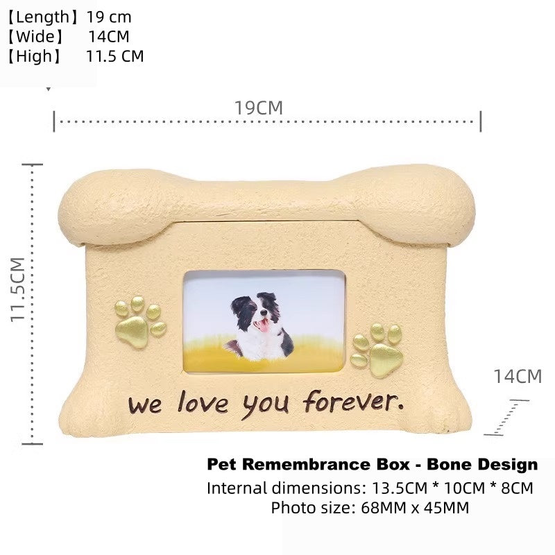 Handcrafted Resin Pet Memorial Casket & Ashes Urn – A Gentle Final Resting Place for Beloved Canine and Feline Companions