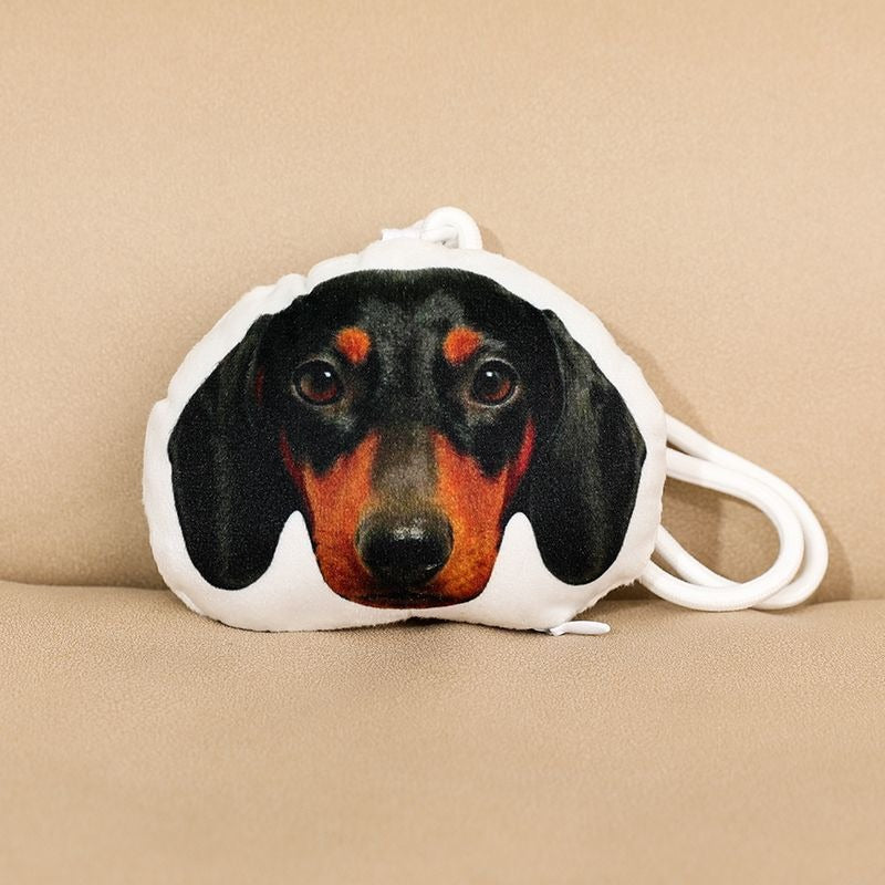 Custom Plush Pet Keychain Personalized Cute Pet Furry Friend Keyring Custom From Photo Creative Car Key Accessory Small Gift Souvenir