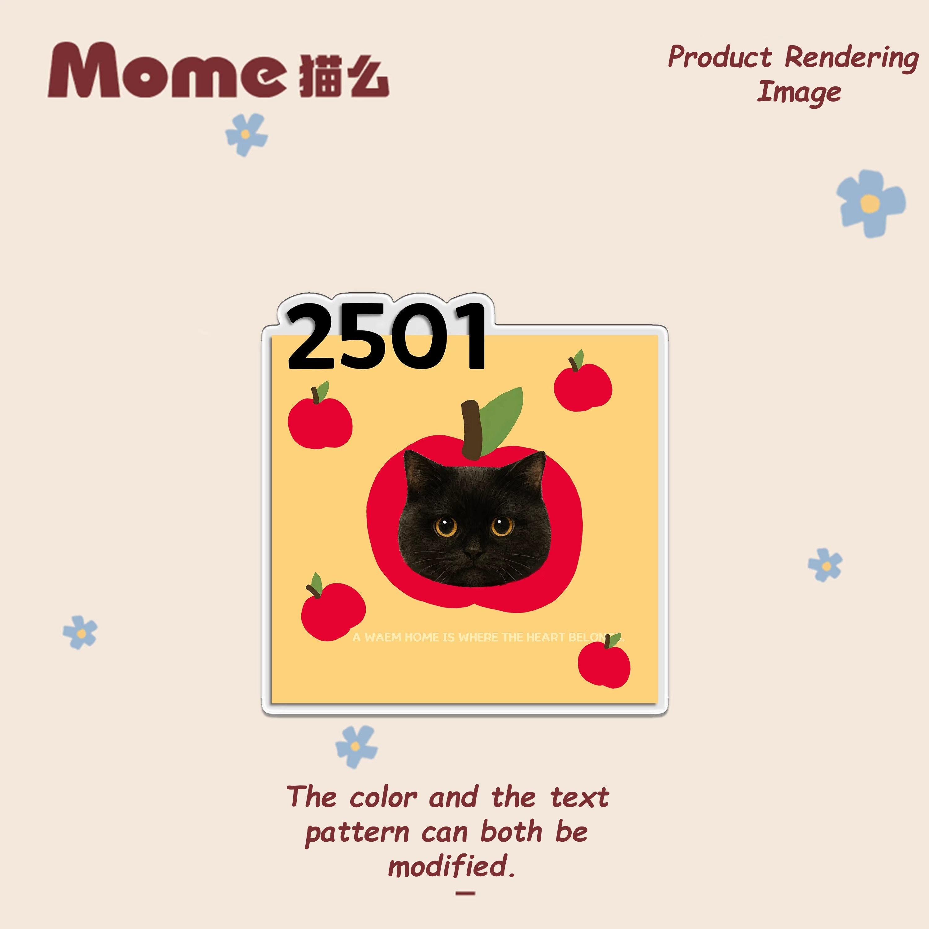 Custom Pet Door Sign for Cats & Dogs - Personalized House Number Plaque for Home, Airbnb & Dorm