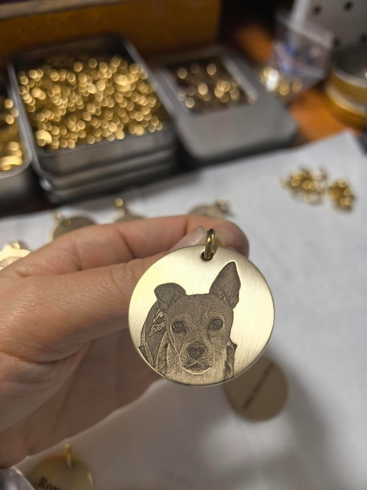 Custom Personalized Pet ID Tag Engraved Dog Cat Name Tag Anti‑Lost Identification Tag For Large Medium Small Dogs Golden Retriever Teddy Shiba Inu