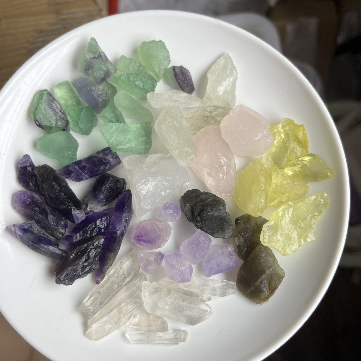 Mixed Natural Crystal Rough Chips 130g 1‑3cm Bulk Raw Gemstone Pieces Not For Handmade Crafts Fish Tank Ornament