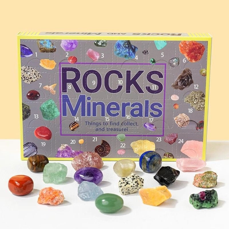 Kids Birthday Gift Crystal Blind Box Hole Punch Draw Toy Boys Girls Gemstone Rough Stone For Elementary Students