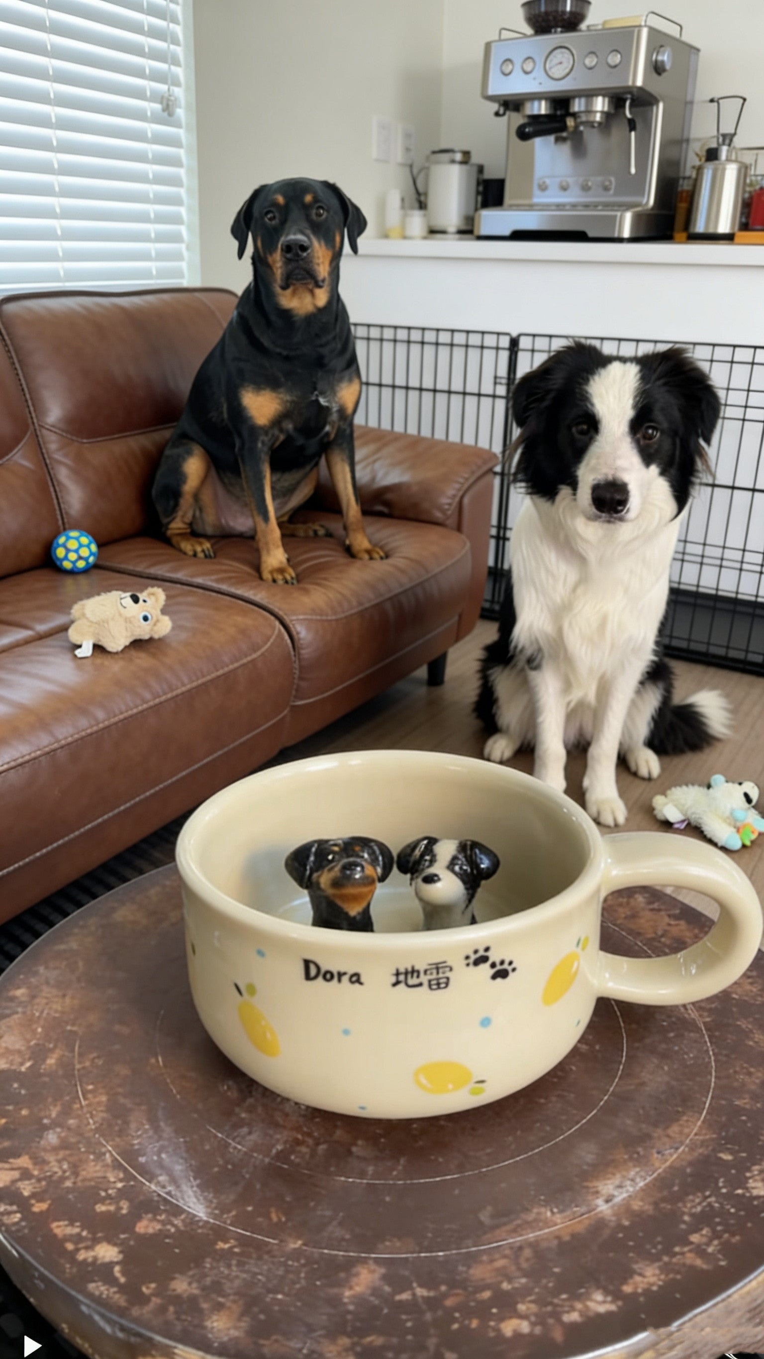 Handcrafted Custom Pet Ceramic Mug - Personalized Cat & Dog Coffee Cup Original Birthday Gift