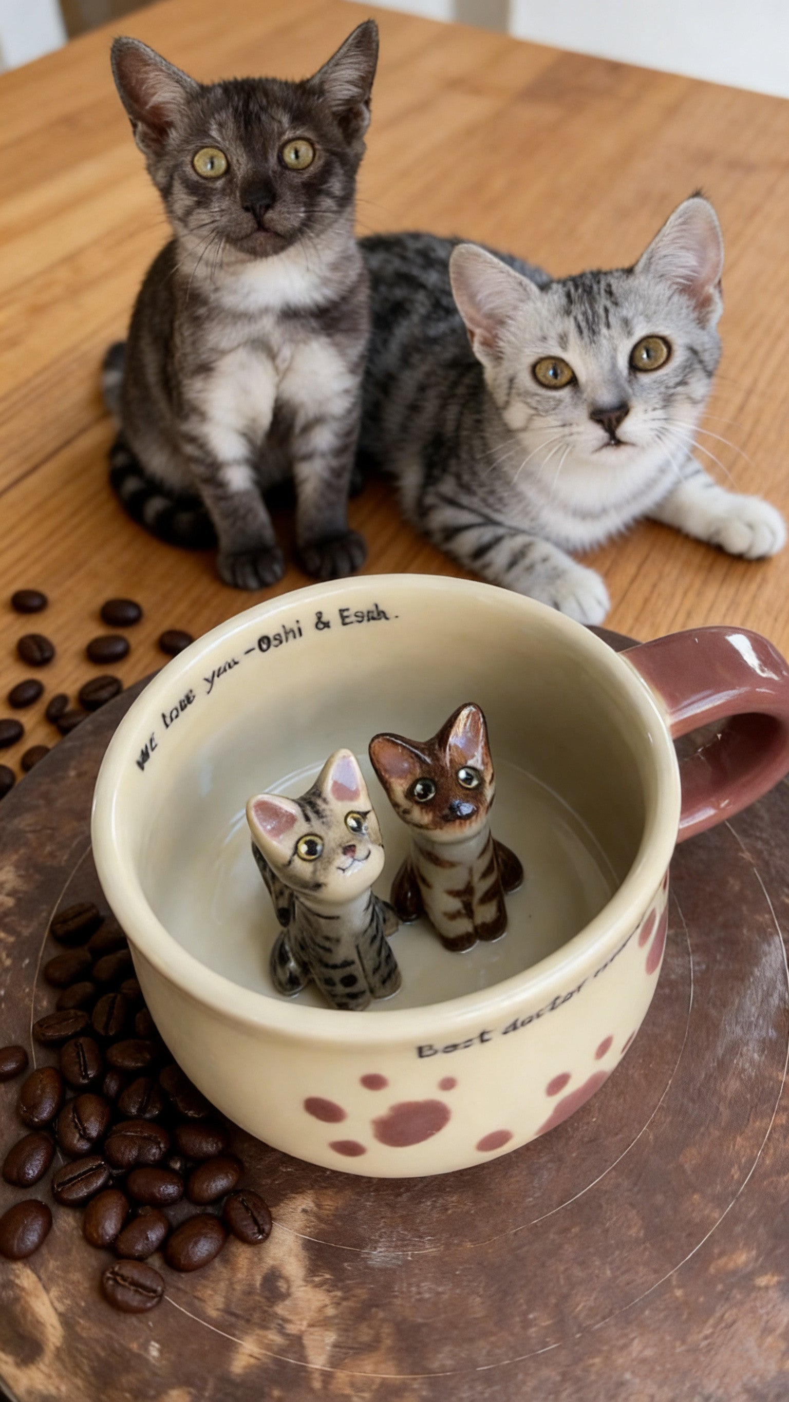 Handcrafted Custom Pet Ceramic Mug - Personalized Cat & Dog Coffee Cup Original Birthday Gift