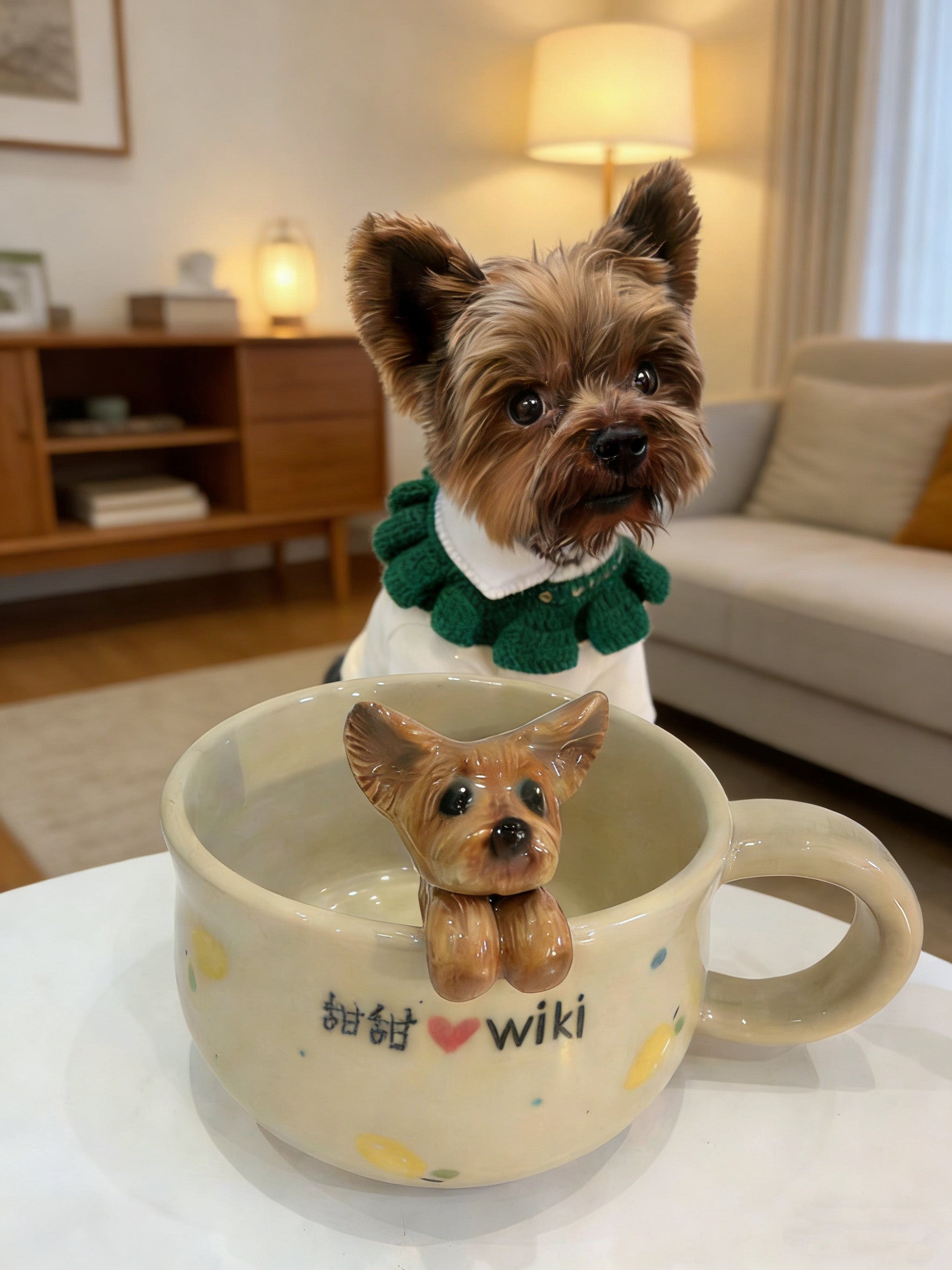 Handcrafted Custom Pet Ceramic Mug - Personalized Cat & Dog Coffee Cup Original Birthday Gift