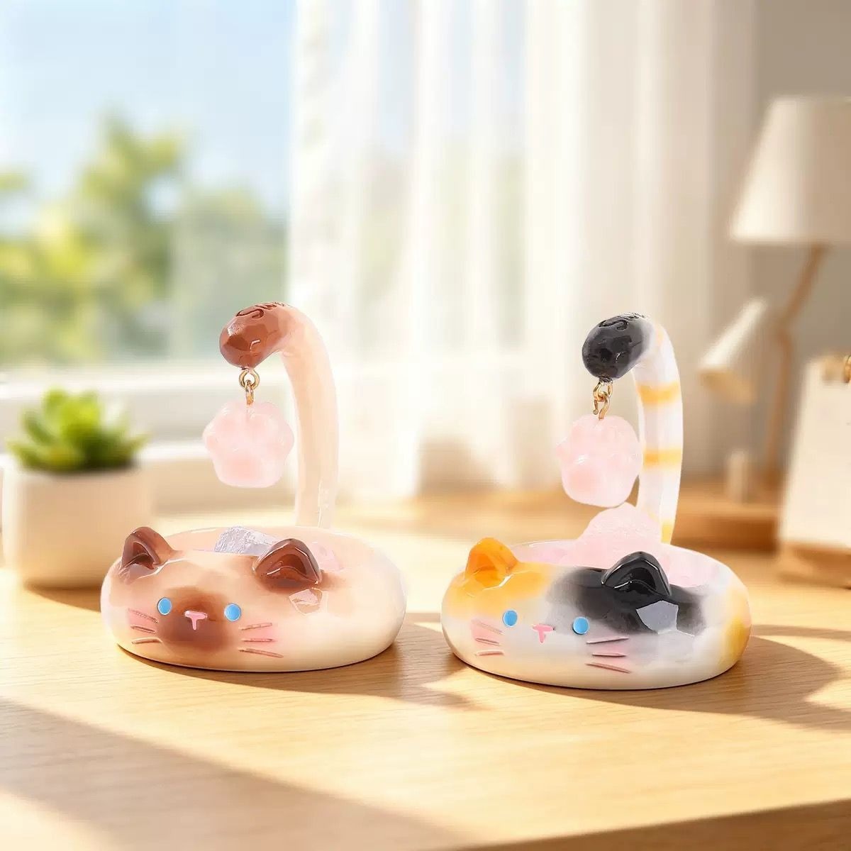 Cartoon Meow Meow Scented Energy Crystal Blind Box Creative Crystal Stone Desktop Ornament Cat Home Decoration