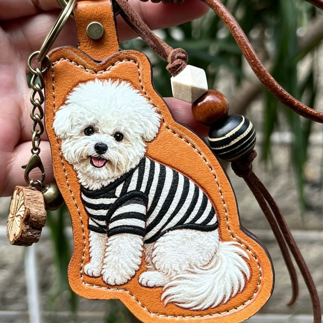Custom UV Print PU Leather Pet Memorial Keychain Personalized Corgi Cat Picture Keepsake Sympathy Remembrance Gift For Pet Loss Friends Birthday Present