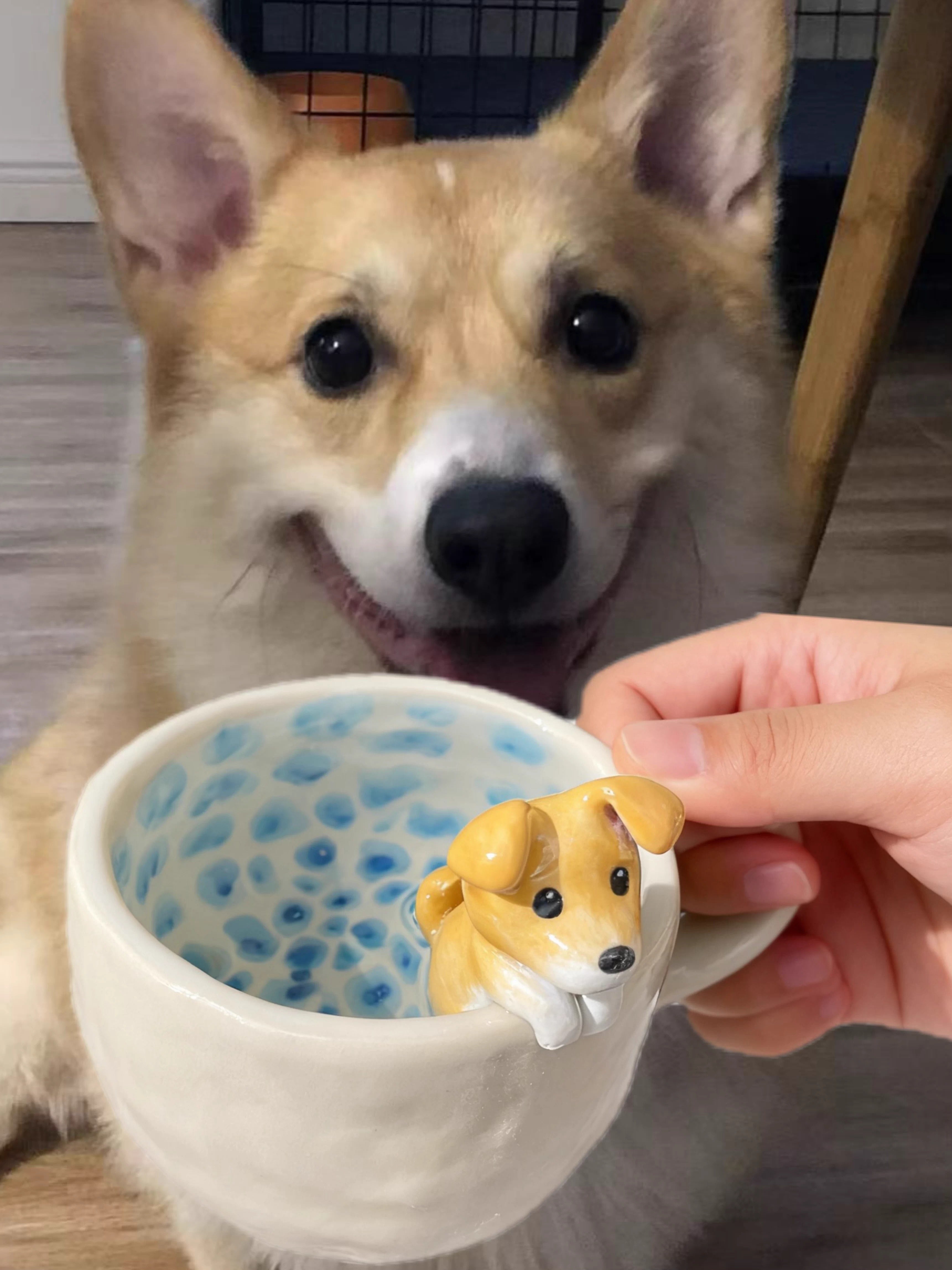 Handcrafted Custom Pet Ceramic Mug - Personalized Cat & Dog Coffee Cup Original Birthday Gift