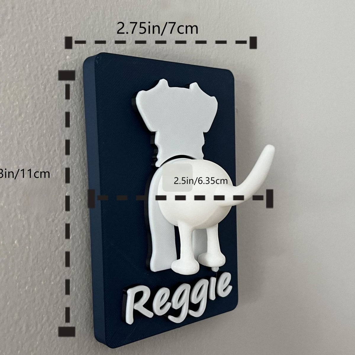 Customizable Pet Leash Holder Personalized Dog Pattern Pet Name Engraved Plastic Pet Accessory Storage Rack For Dog Lovers