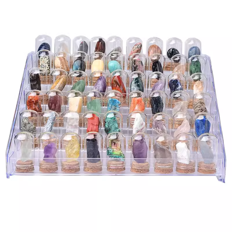 Natural Crystal Rough Mineral Specimen Display Ornament Kids Geology Teaching Gift Intelligence Development Raw Gemstone Mineral Crystal Specimen
