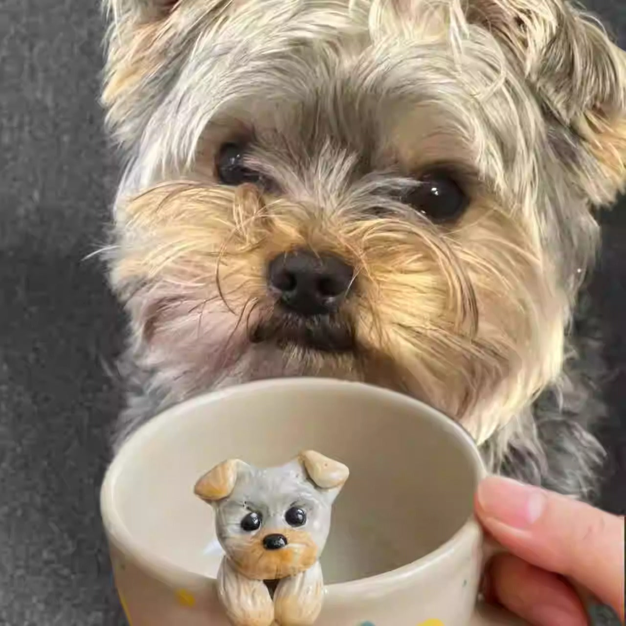 Handcrafted Custom Pet Ceramic Mug - Personalized Cat & Dog Coffee Cup Original Birthday Gift