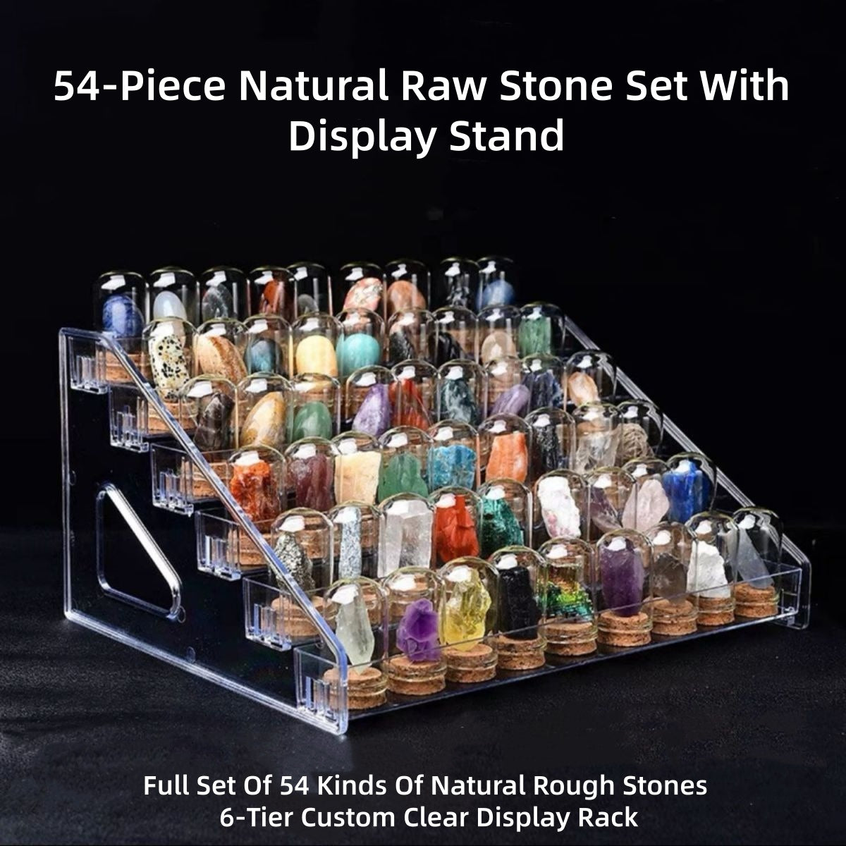Natural Crystal Rough Mineral Specimen Display Ornament Kids Geology Teaching Gift Intelligence Development Raw Gemstone Mineral Crystal Specimen