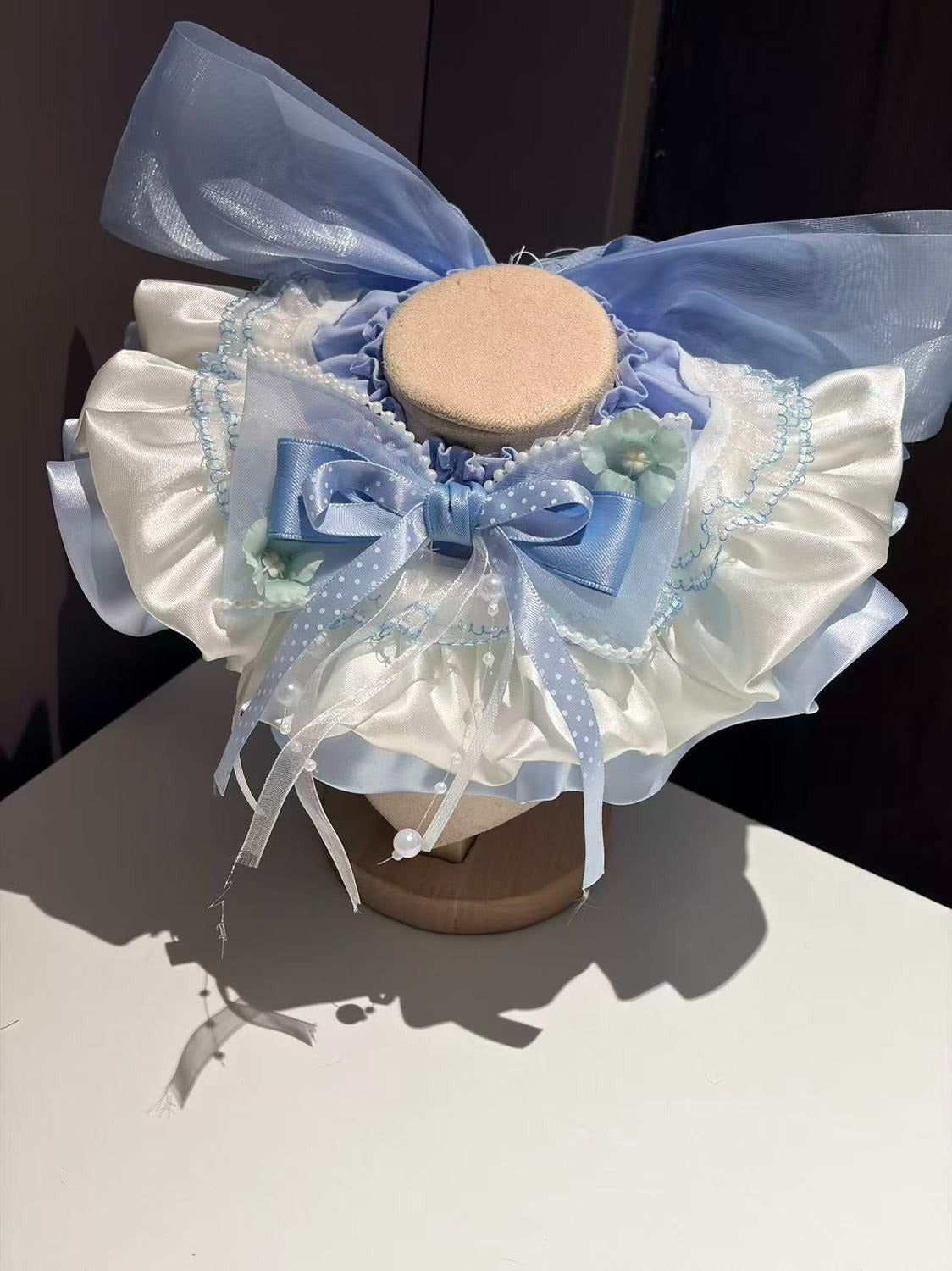 Handmade Cute Bow Princess Pet Bib Bandana Adjustable Pet Neck Collar Saliva Towel Fashion Decor Accessory For Dog Cat Ideal For Wedding Holiday Photography